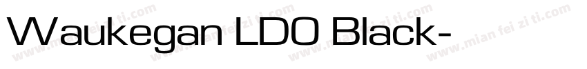 Waukegan LDO Black字体转换